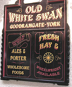 Ye olde sign – Old White Swan