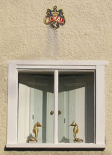 Firemark and elegant window