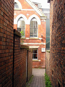 Glimpsed down an alley off Coney Street