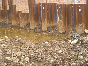 Rusty metal and muddy ground – work in progress