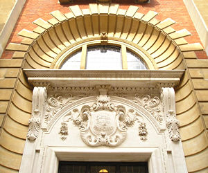 Railway offices, detail from entrance