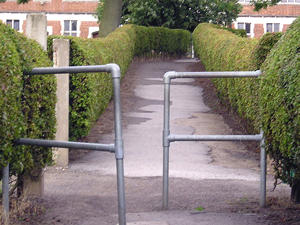 The pathway through St Peter's School