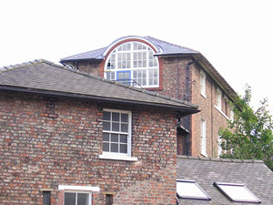 Detail of 1850 buildings, from Mill Mount Lane