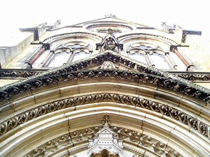 St Wilfrid's Church – looking up, from doorway