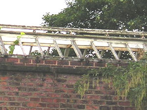 View from Mill Mount Lane – possibly old conservatory/art room