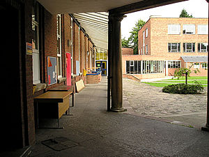 View of school grounds