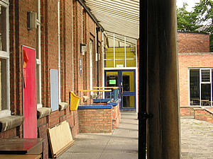 View of school grounds