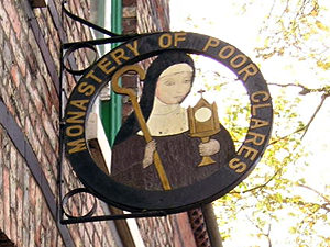 Monastery of Poor Clares, sign
