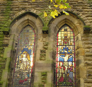 St Lawrence church, stained glass windows /2