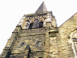 St Lawrence Church, looking up