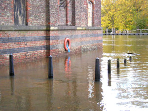 River Ouse, wider than normal