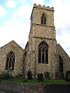 St Denys' Church, from Dennis Street