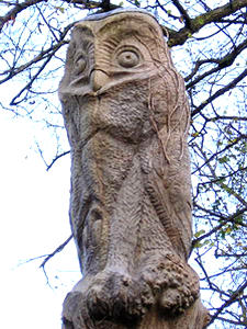 Carved owl