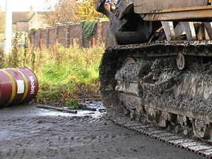 Muddy machinery