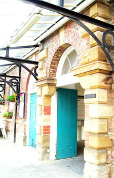 Filey railway station entrance