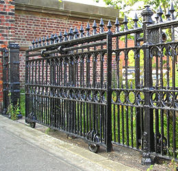 Filey railway station – old gates