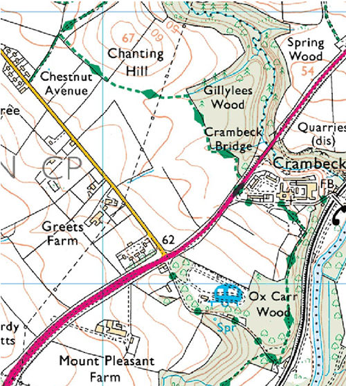 Ordnance Survey map: Kirkham walk /2