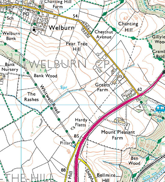 Ordnance Survey map: Kirkham walk /2