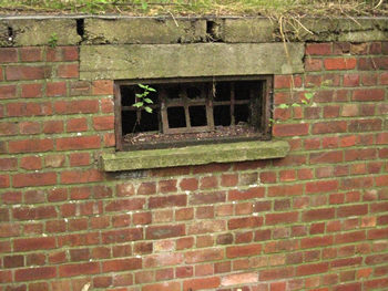 Detail of former airfield building, Skipwith Common